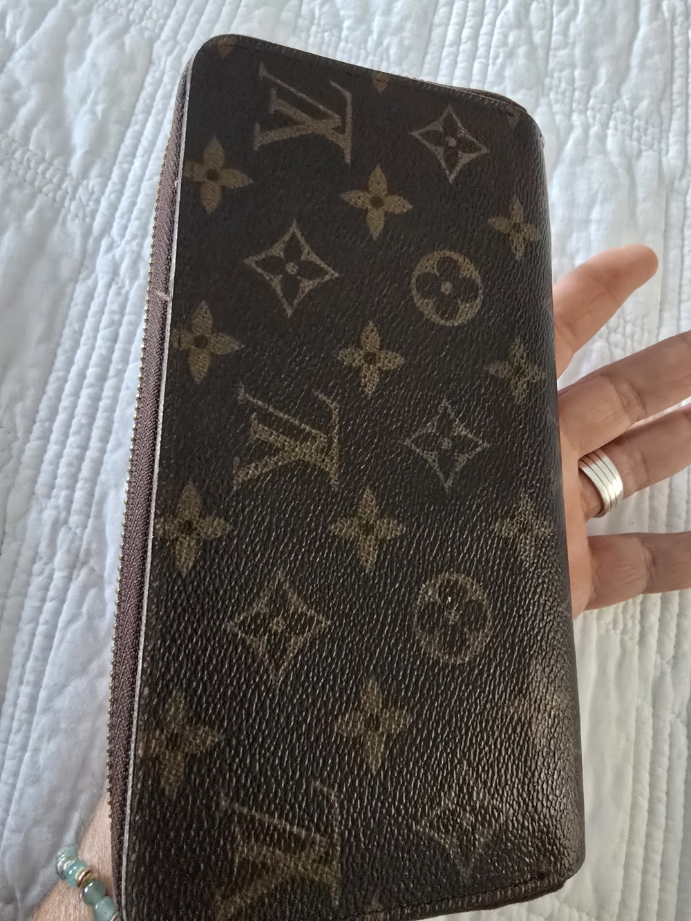 Louis Vuitton Brown Monogram Zippy Wallet